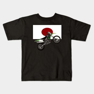 Japanese Enduro Motocross Kawasaki KLX450R Kids T-Shirt